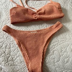 HM coral swimsuit